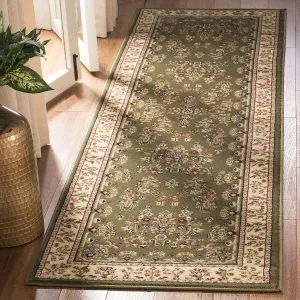 SAFAVIEH Lyndhurst Collection Runner Rug - 2'3" x 6', Sage & Ivory, Traditional Oriental Design, Non-Shedding & Easy Care, Ideal for High Traffic Areas in Living Room, Bedroom (LNH331C)