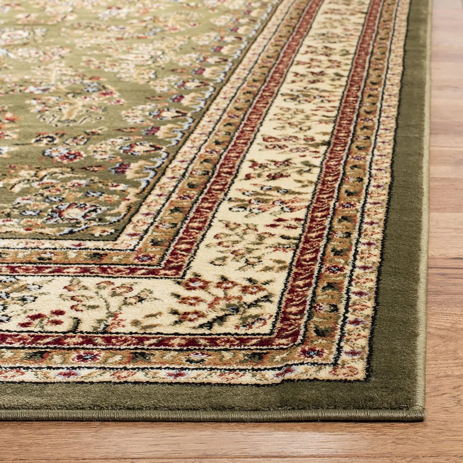 SAFAVIEH Lyndhurst Collection Runner Rug - 2'3" x 6', Sage & Ivory, Traditional Oriental Design, Non-Shedding & Easy Care, Ideal for High Traffic Areas in Living Room, Bedroom (LNH331C)