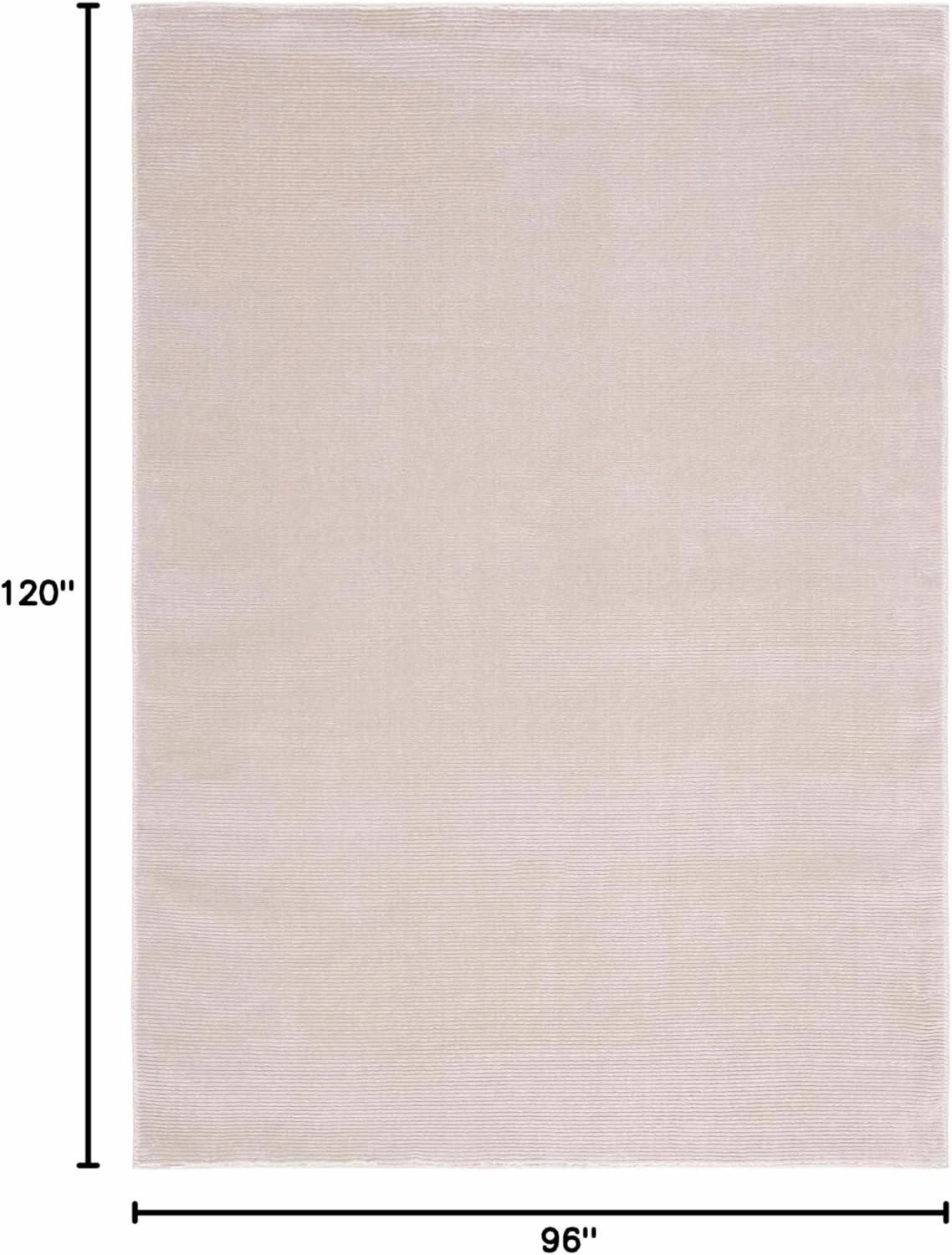 SAFAVIEH Area Rug 8x10 - Revive Collection - Large - Beige, Solid Pattern, Non-Shedding & Easy Cleaning, Ideal for Living Room, Bedroom, Office, Dining Space (REV102B)