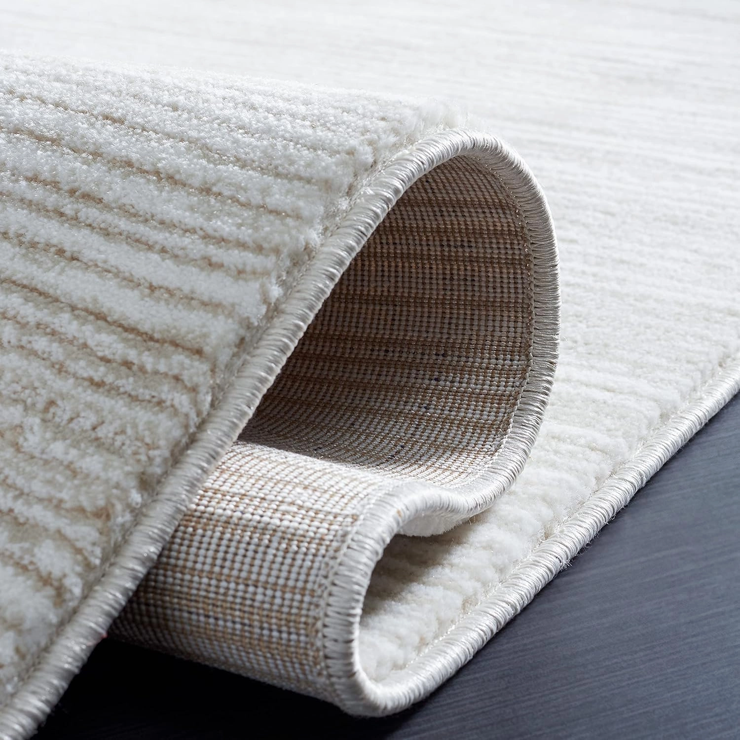 SAFAVIEH Area Rug 8x10 - Vision Collection - Large - Ivory, Modern Ombre Tonal Chic Design, Non-Shedding & Easy Cleaning, Ideal for Living Room, Bedroom, Office, Dining Space (VSN606J)