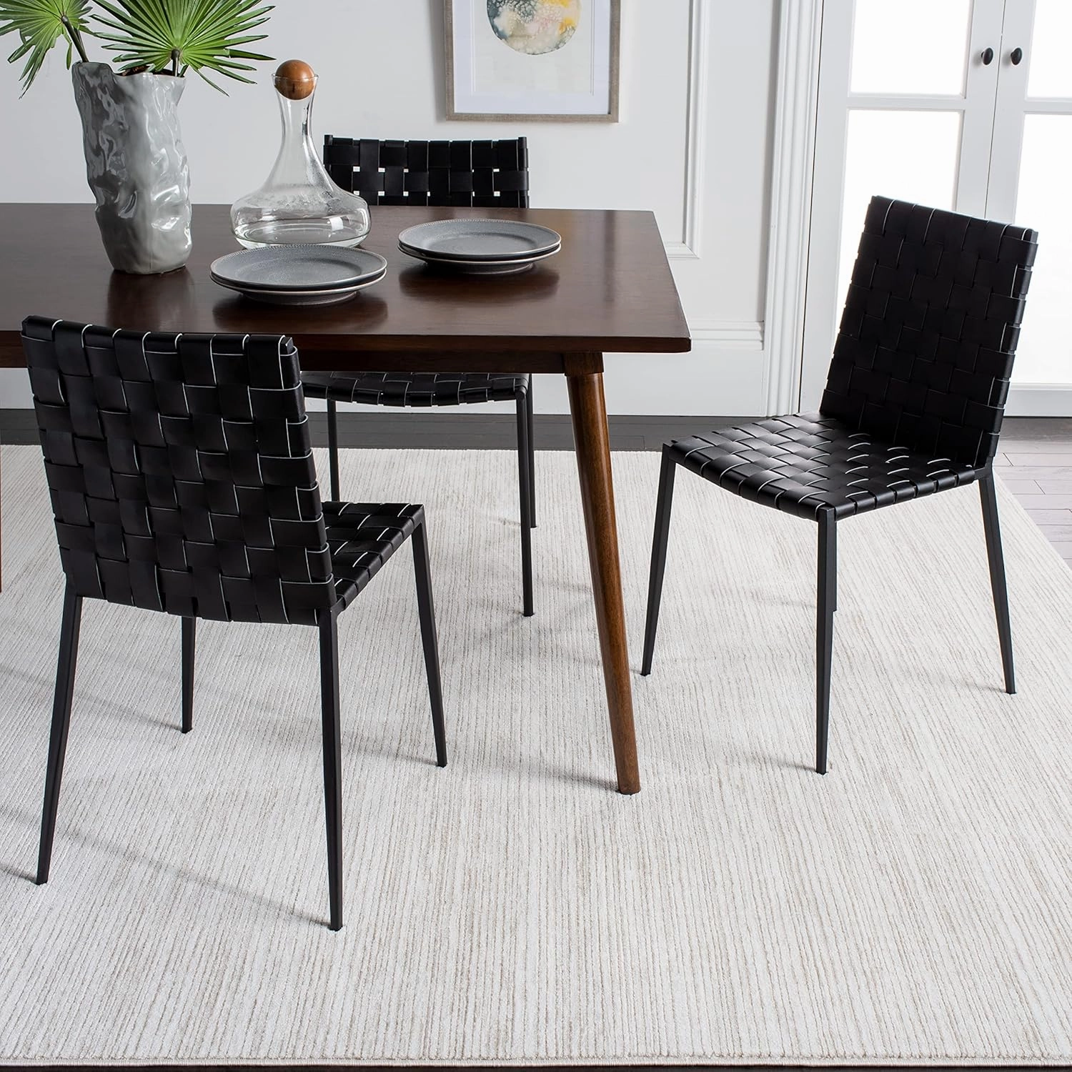 SAFAVIEH Area Rug 8x10 - Vision Collection - Large - Ivory, Modern Ombre Tonal Chic Design, Non-Shedding & Easy Cleaning, Ideal for Living Room, Bedroom, Office, Dining Space (VSN606J)