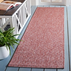 SAFAVIEH Courtyard Collection 2'3' x 8' Red CY8520 Indoor/ Outdoor Patio Backyard Mudroom Runner Rug