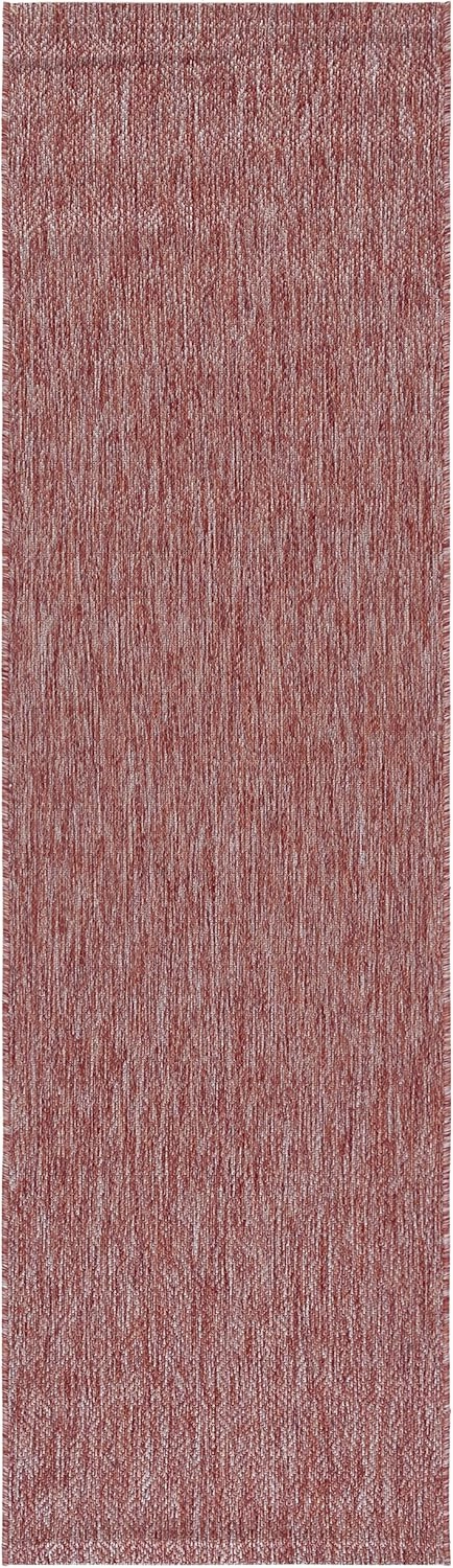 SAFAVIEH Courtyard Collection 2'3' x 8' Red CY8520 Indoor/ Outdoor Patio Backyard Mudroom Runner Rug