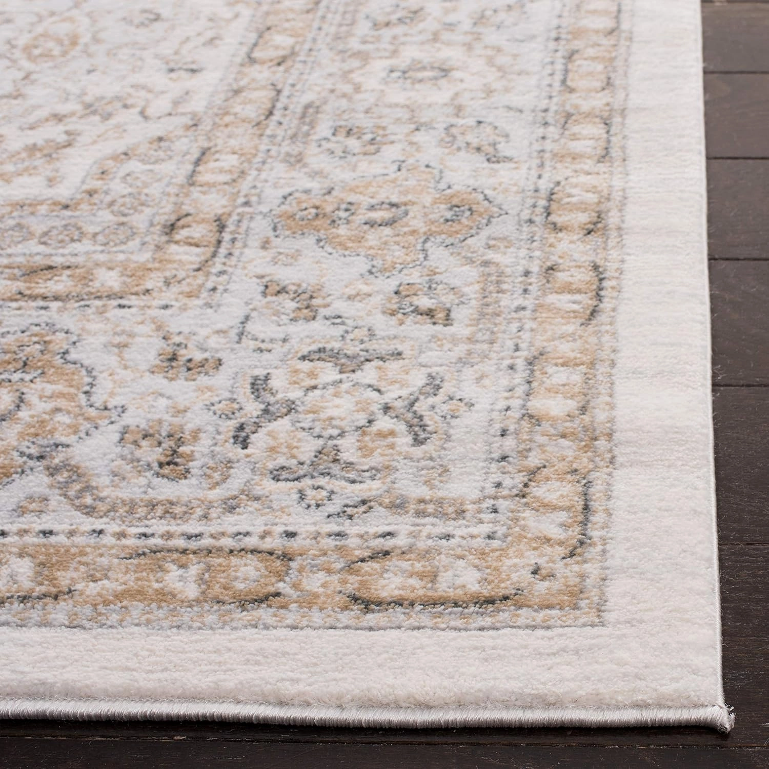 SAFAVIEH Isabella Collection Accent Rug - 2'2" x 5', Cream & Beige, Oriental Design, Non-Shedding & Easy Care, Ideal for High Traffic Areas in Entryway, Living Room, Bedroom (ISA916B)
