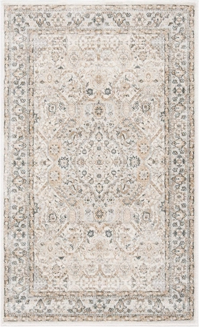 SAFAVIEH Isabella Collection Accent Rug - 2'2" x 5', Cream & Beige, Oriental Design, Non-Shedding & Easy Care, Ideal for High Traffic Areas in Entryway, Living Room, Bedroom (ISA916B)