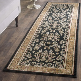 SAFAVIEH Lyndhurst Collection Runner Rug - 2'3" x 6', Black & Tan, Traditional Oriental Design, Non-Shedding & Easy Care, Ideal for High Traffic Areas in Living Room, Bedroom (LNH331D)