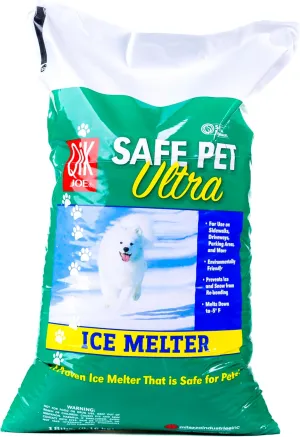 Safe Pet Ultra Instant Snow and Ice Melt for Sidewalks, Driveways, Steps, and Parking Lots, Deicer for Concrete, Asphalt, and Other Surfaces, Effective to -5 Degrees, 18 Pounds