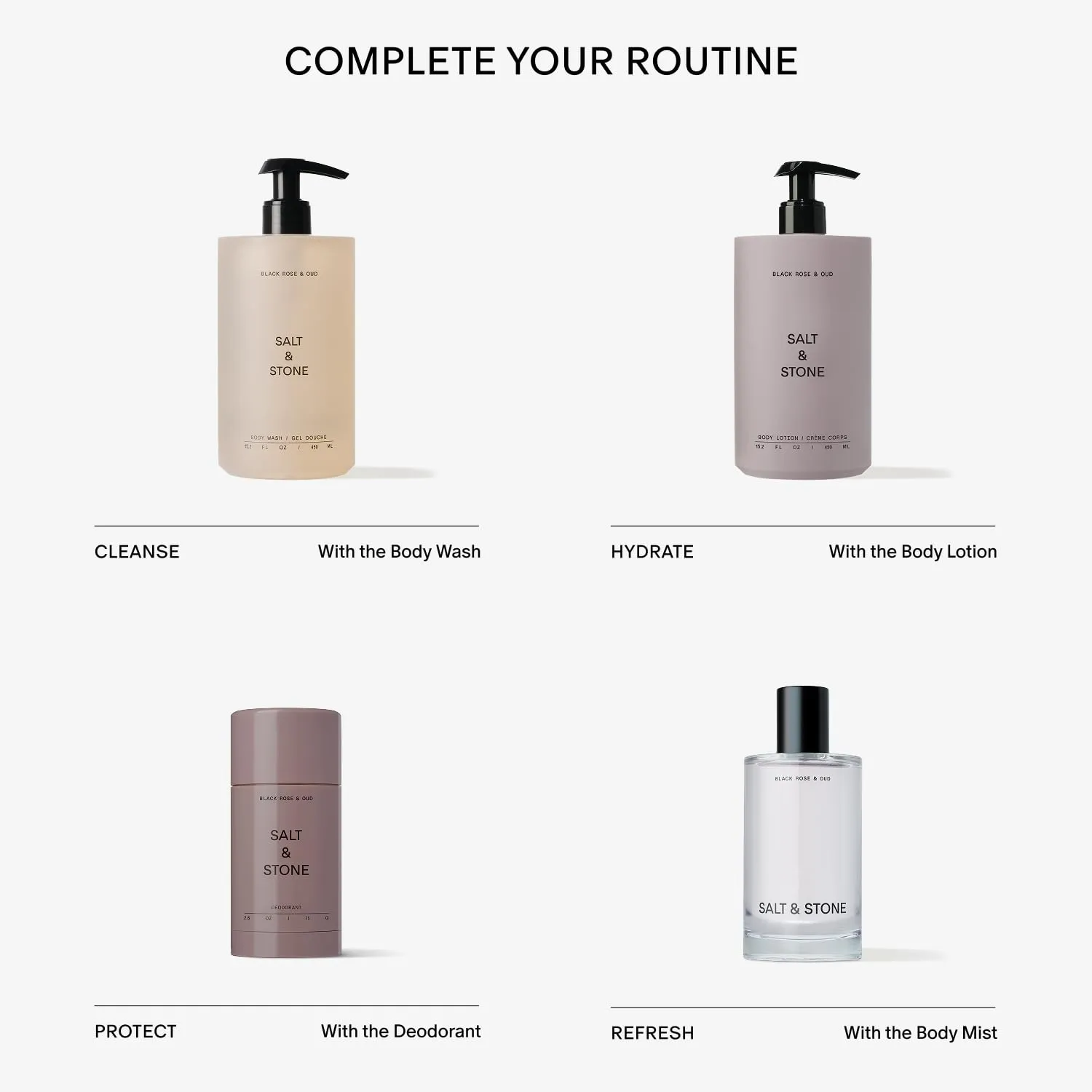 Salt & Stone Body Lotion for Women & Men| Scented Daily Body Lotion | Hydrates, Nourishes & Softens Skin | Restores Dry Skin | Fast-Absorbing | Cruelty-Free & Vegan (450 ml) (Neroli & Basil)
