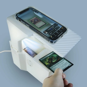 Scanstand for Standard Size Trading Cards - Effortlessly Scan MTG Cards with ManaBox and Magic TCG Trading Card Scanner, Quick Price Checks, Exclusively for ManaBox Users - White