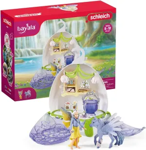 Schleich Bayala Fairy Vet Blossom - Magical Twinkle House Playset and Enchanting Fairy Vet Kit for Girls and Boys, 14-Piece Toy Set with Figurine for Kids Ages 5-12
