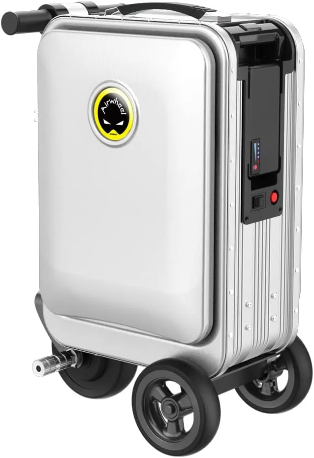 SE3S Smart Rideable Suitcase Electric Luggage Scooter For Travel (silver)