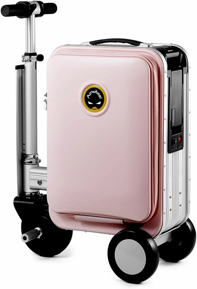 SE3S Riding Luggage Rideable Suitcase Electric Scooter Luggage Carry On Luggage (pink)