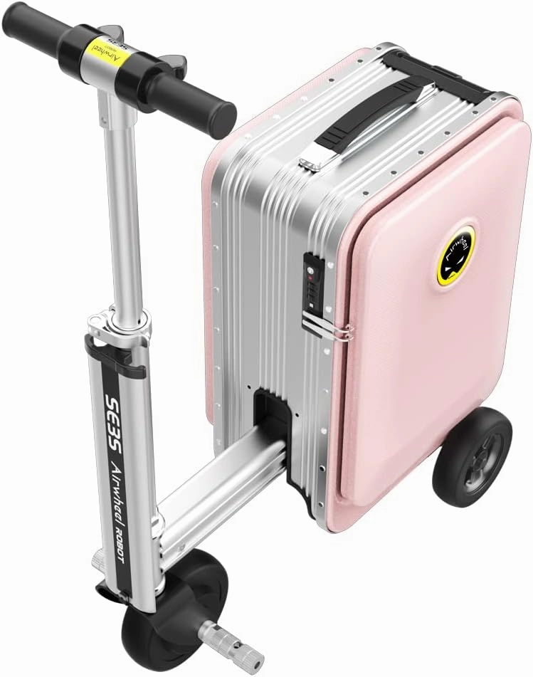 SE3S Riding Luggage Rideable Suitcase Electric Scooter Luggage Carry On Luggage (pink)