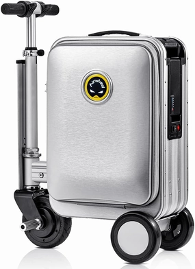 SE3S Riding Luggage Rideable Suitcase Electric Scooter Luggage Carry On Luggage (silver)