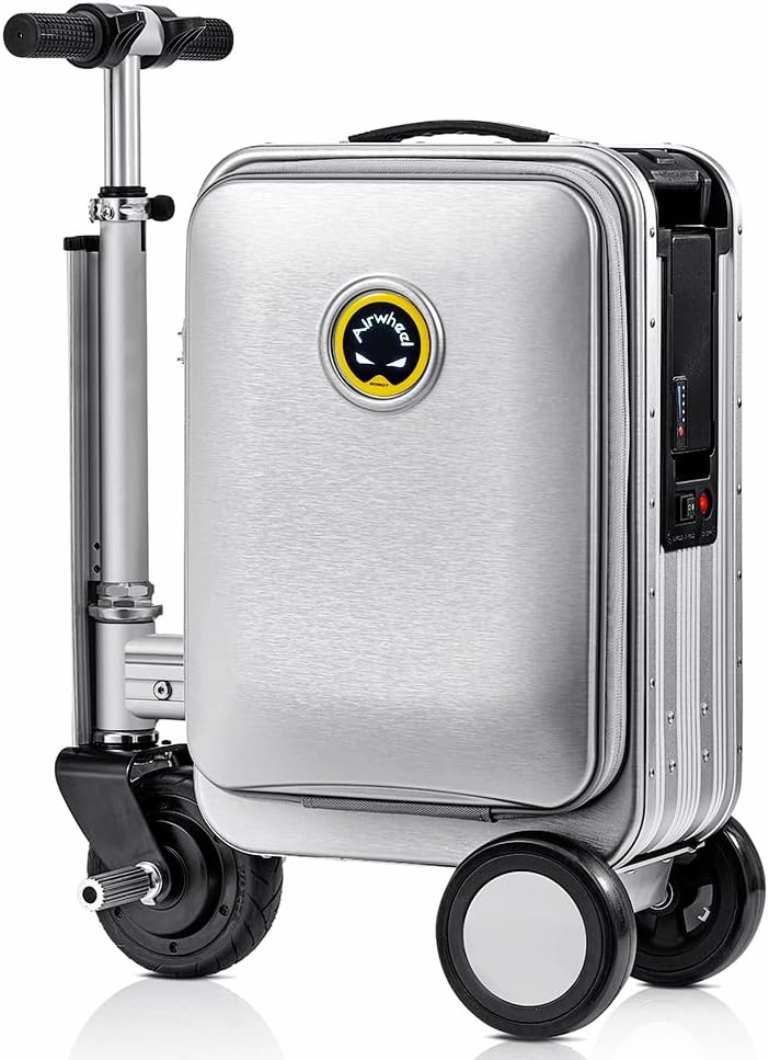 SE3S Riding Luggage Rideable Suitcase Electric Scooter Luggage Carry On Luggage (silver)