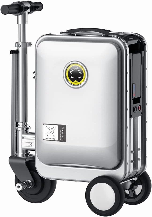 SE3S Riding Luggage Rideable Suitcase Electric Scooter Luggage Carry On Luggage (silver)