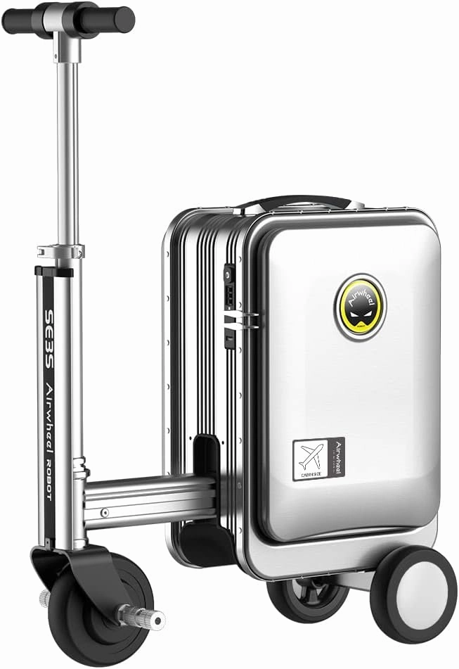 SE3S Riding Luggage Rideable Suitcase Electric Scooter Luggage Carry On Luggage (silver)