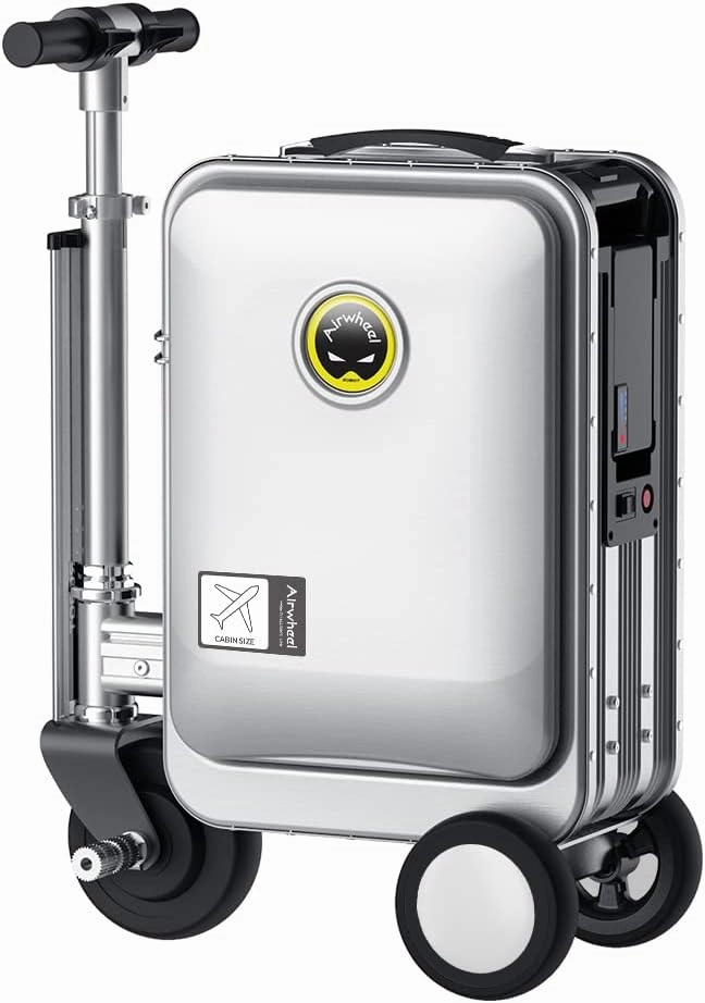 SE3S Riding Luggage Rideable Suitcase Electric Scooter Luggage Carry On Luggage (silver)