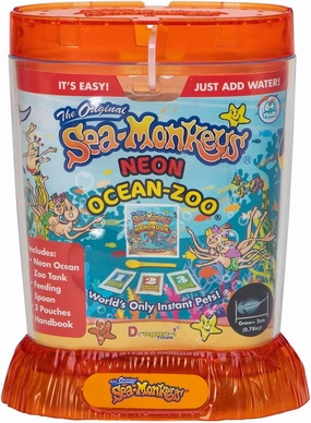 Sea-Monkeys® Ocean Zoo Neon - World's Only Instant Pets® - Assorted Colors - Ages 6  (Pack of 1)