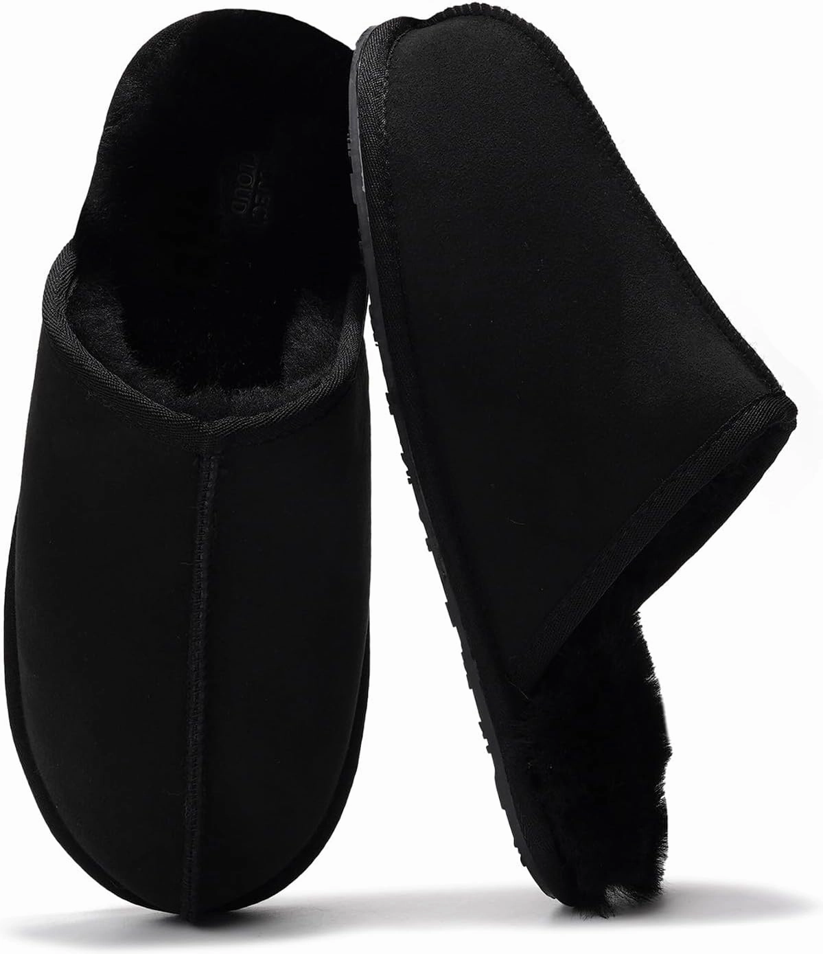 Sheepskin & Memory Foam Men's House Slippers by Project Cloud
