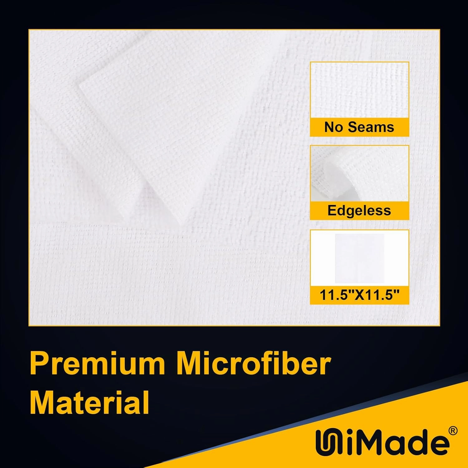 Shop Towels, 100 Pack Commercial Grade Work Rags Microfiber Towels for Cars Cleaning Rags Bulk Detailing Cloth for Automotive Bar Mechanic Restaurant Garage Housekeeping, 11.5"x 11.5", White