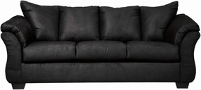 Signature Design by Ashley Darcy Classic Contemporary Sofa, Black