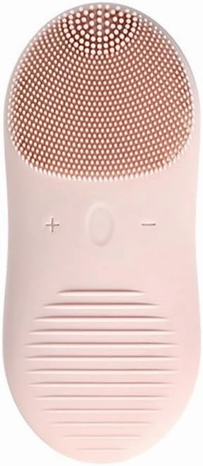 Silicone Face Scrubber, Face Exfoliating Brush, Multi-Speed Control Skin-Friendly Silicone Pore Purifying, for Exfoliating Massaging Deep Pore Cleansing,Pink