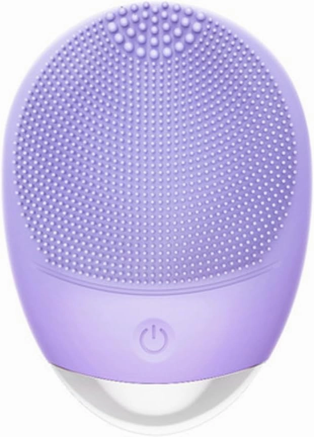 Silicone Face Scrubber, Facial Massager, Deep Makeup Removal Vibrating Massage Gentle Rejuvenation and Lifting Firming, for Mom Wife Best Friend,Purple