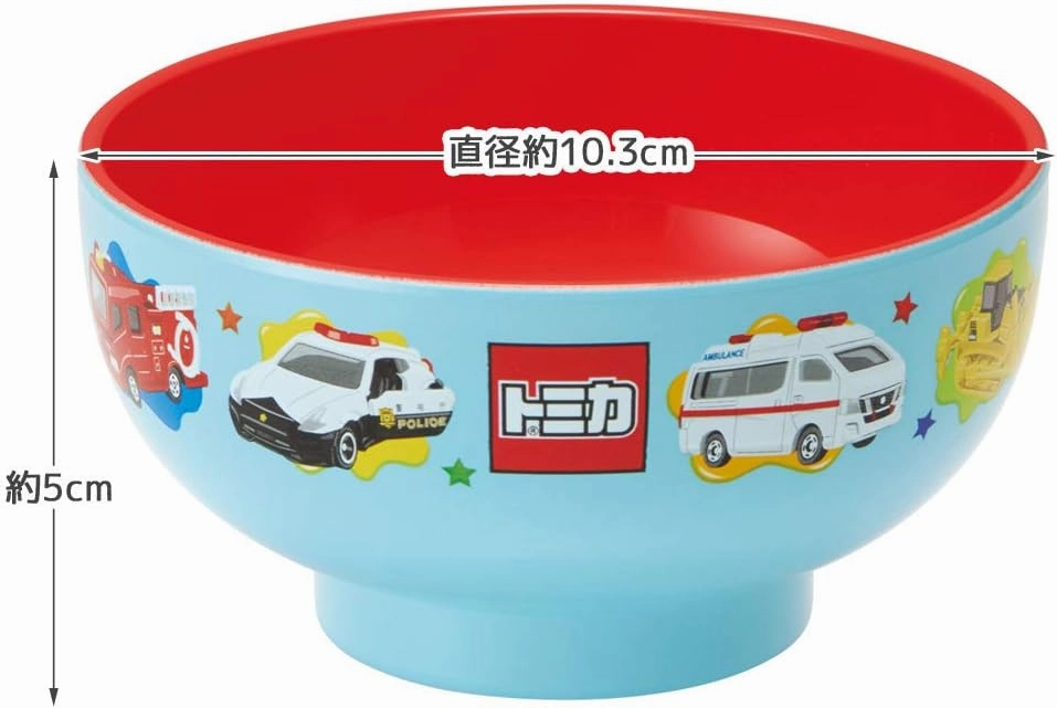 Skater N6-A N6-A Ni-Wan, 8.5 fl oz (250 ml), Microwave, Dishwasher Safe, Tomica Soup Bowl