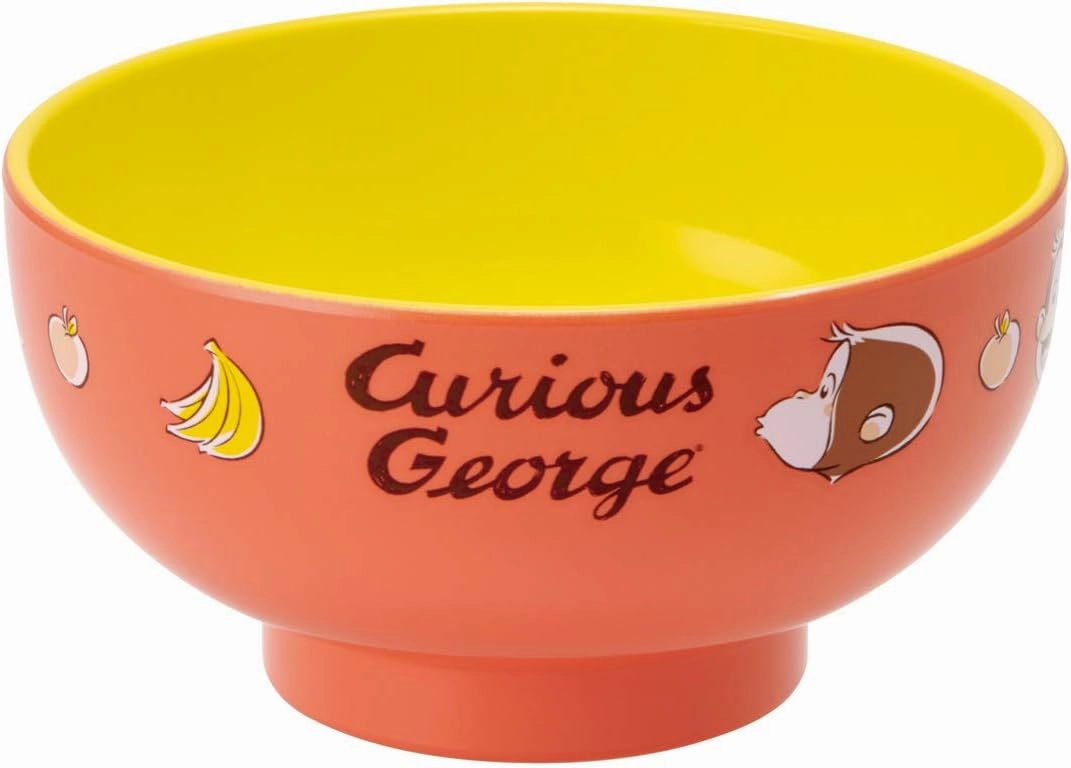 Skater N6 Curious George N6 Painted Soup Bowl