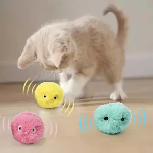 Smart Interactive Plush Catnip Toy is a USB Rechargeable Fun with Motion Activation for Cats