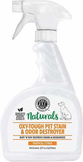 SMELLS BEGONE Naturals Oxy-Tough Pet Stain & Odor Eliminator - Removes Stains & Odors - Tropical Citrus Scent - 32 Ounce