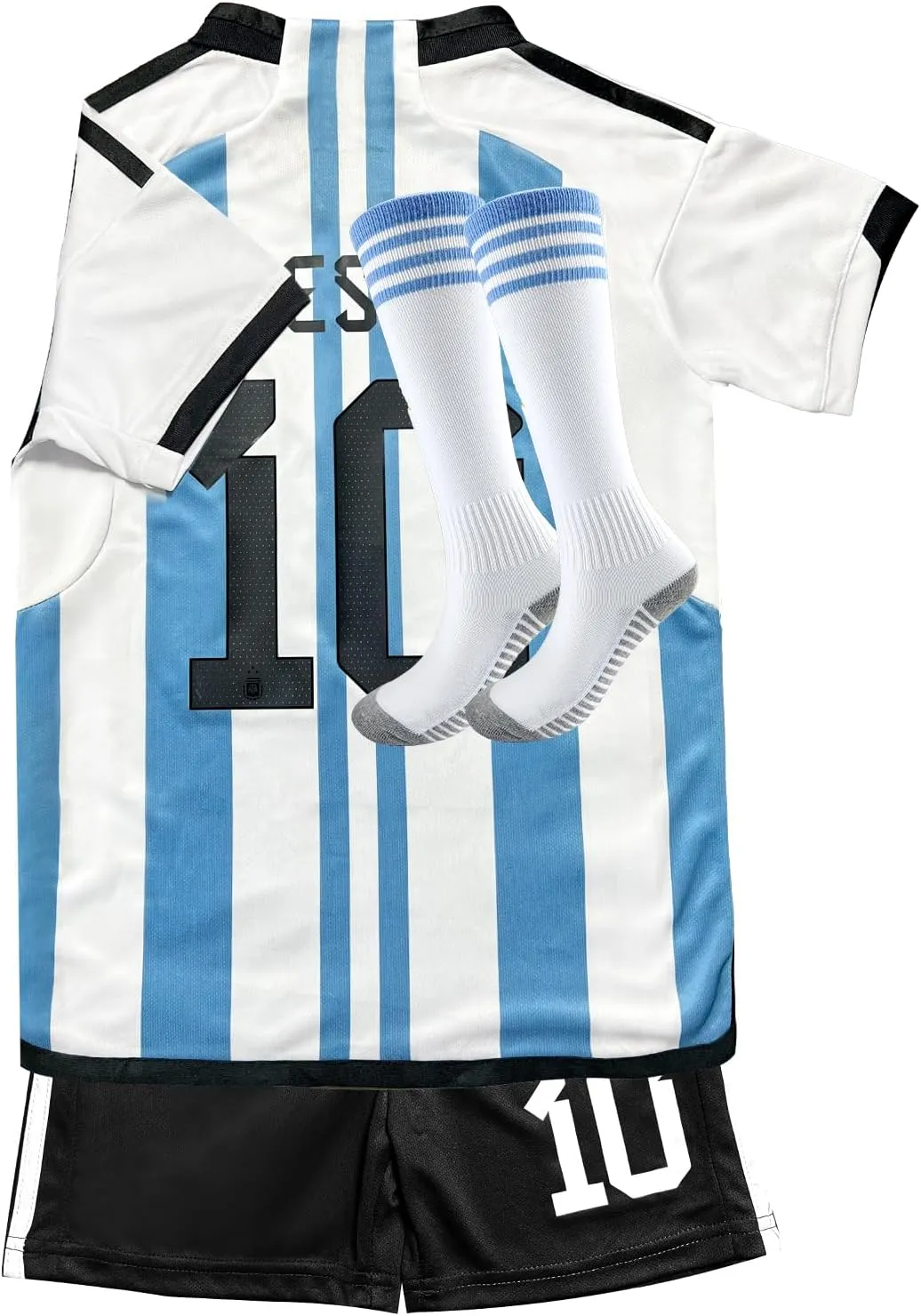 Soccer Jerseys Youth Kids Football Training Uniform Sport Fans Shirt Gift Kit Set