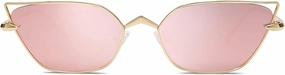 SOJOS Small Cateye Sunglasses Fashion Narrow Fun Trendy Rectangle Sunnies SJ1127