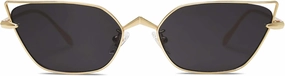 SOJOS Small Cateye Sunglasses Fashion Narrow Fun Trendy Rectangle Sunnies SJ1127