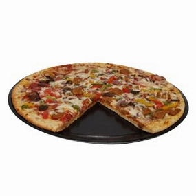 Solut 74553 SBS Paper Take and Bake Pizza Tray, 13" Diameter, Black, for 12" Pizza (Case of 150)