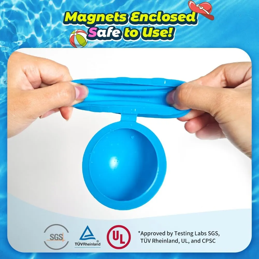 SOPPYCID 16Pcs Reusable Water Balloons for Kids, Pool Beach Water Toys for Boys and Girls, Summer Toy for Outdoor Games