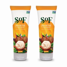 South Of France SoF Moisturizing Hand & Body Cream - With Organic Shea   Cocoa Butter and Sweet Almond Oil, Non GMO & Vegan, Shea Butter, 8 Fl Oz, 2 Pack