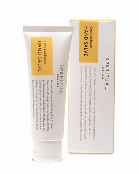 SpaRitual Citrus Cardamom Vegan Hand Salve For Dry Hands | 1.5 Fl Oz | Natural, Hydrating Serum With Marula Oil, Shea Butter, Honeybush | Gluten Free