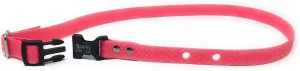 Sparky PetCo 1" 2 Hole 1.25" Biothane Universal Bone Embossed Dog Strap (NEON Pink)