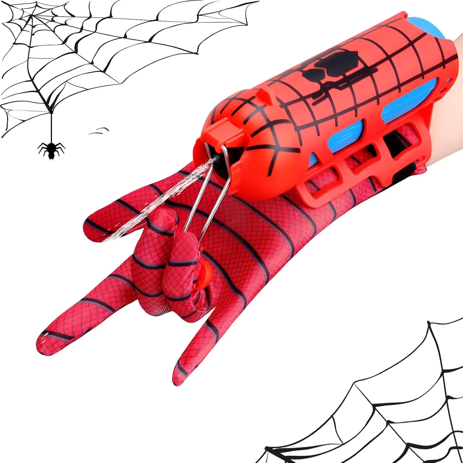 Spider Water Gun for Kids: Superhero Squirt Toy Spider Web Shooter Wrist-Mounted, Water Blaster for Kids 4-8 Superhero Cosplay Toy for Outdoor Summer Fun Gift for Kid 4 5 6 7 8 9 10 Years Old