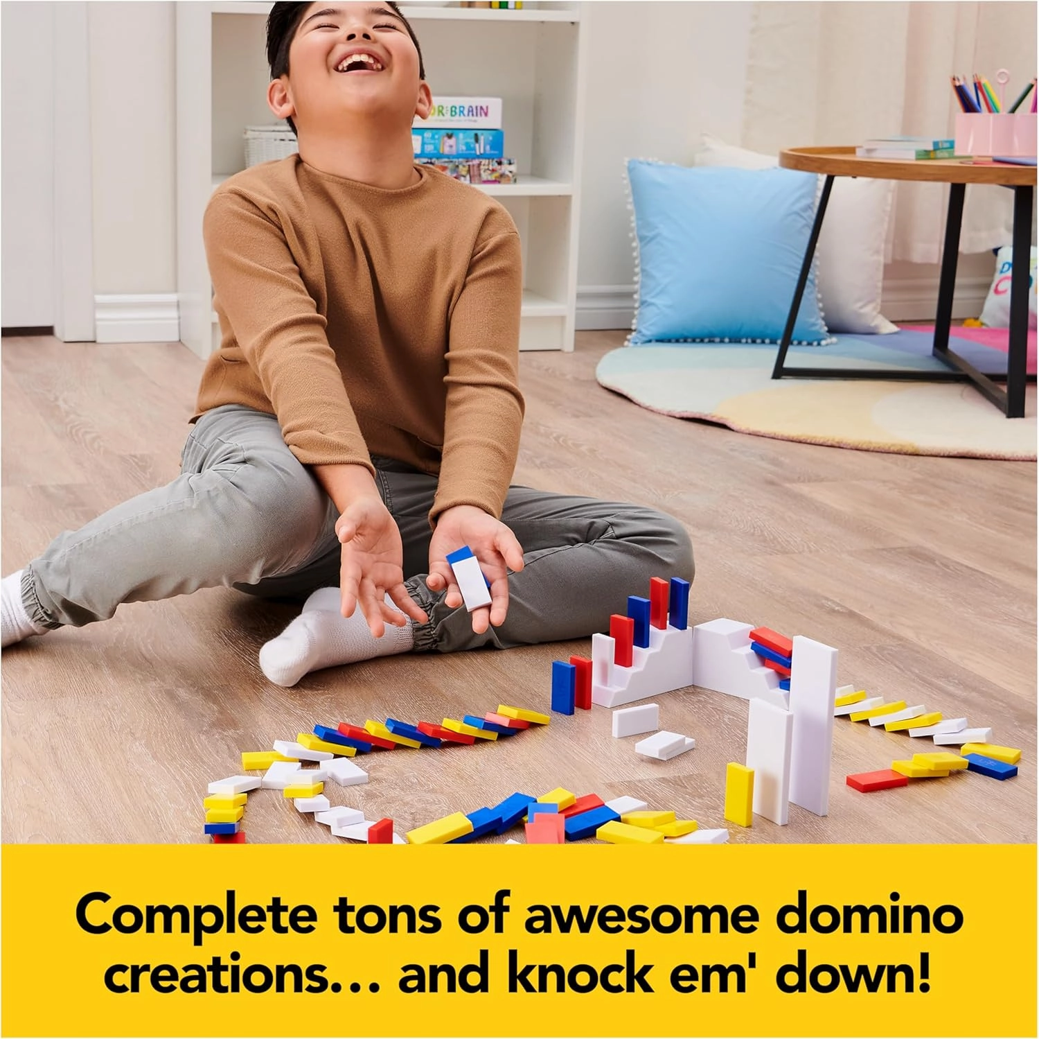 Spin Master Games, Lily Hevesh H5 Domino Creations 100-Piece Dominoes Set, Kids Games, Building Toys, Classic Game, Dominoes for Adults, Ages 5 