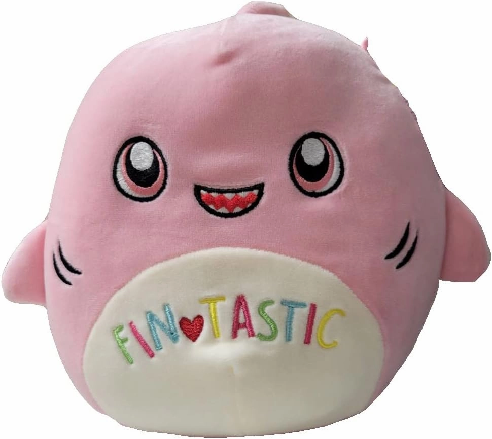 Squishmallows Official Kellytoy Valentines Squad Squishy Soft Plush Toy Animal (8 Inch, Selene Pink Shark)