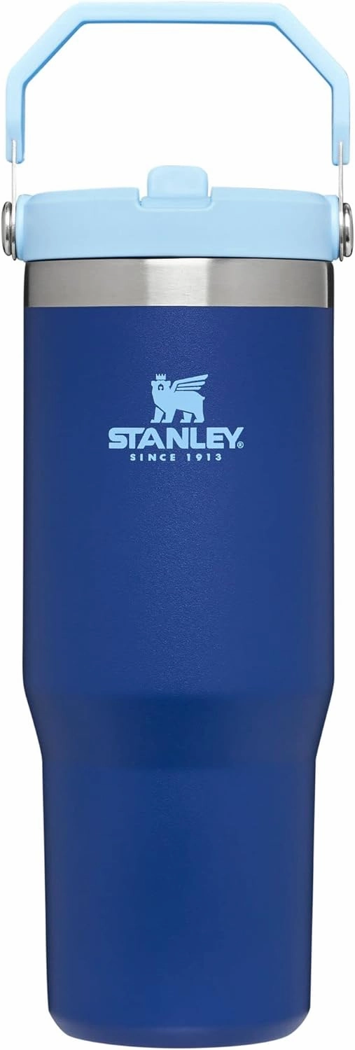 STANLEY IceFlow Stainless Steel Tumbler - Vacuum Insulated Water Bottle for Home, Office or Car Reusable Cup with Straw Leak Resistant Flip Cold for 12 Hours or Iced for 2 Days