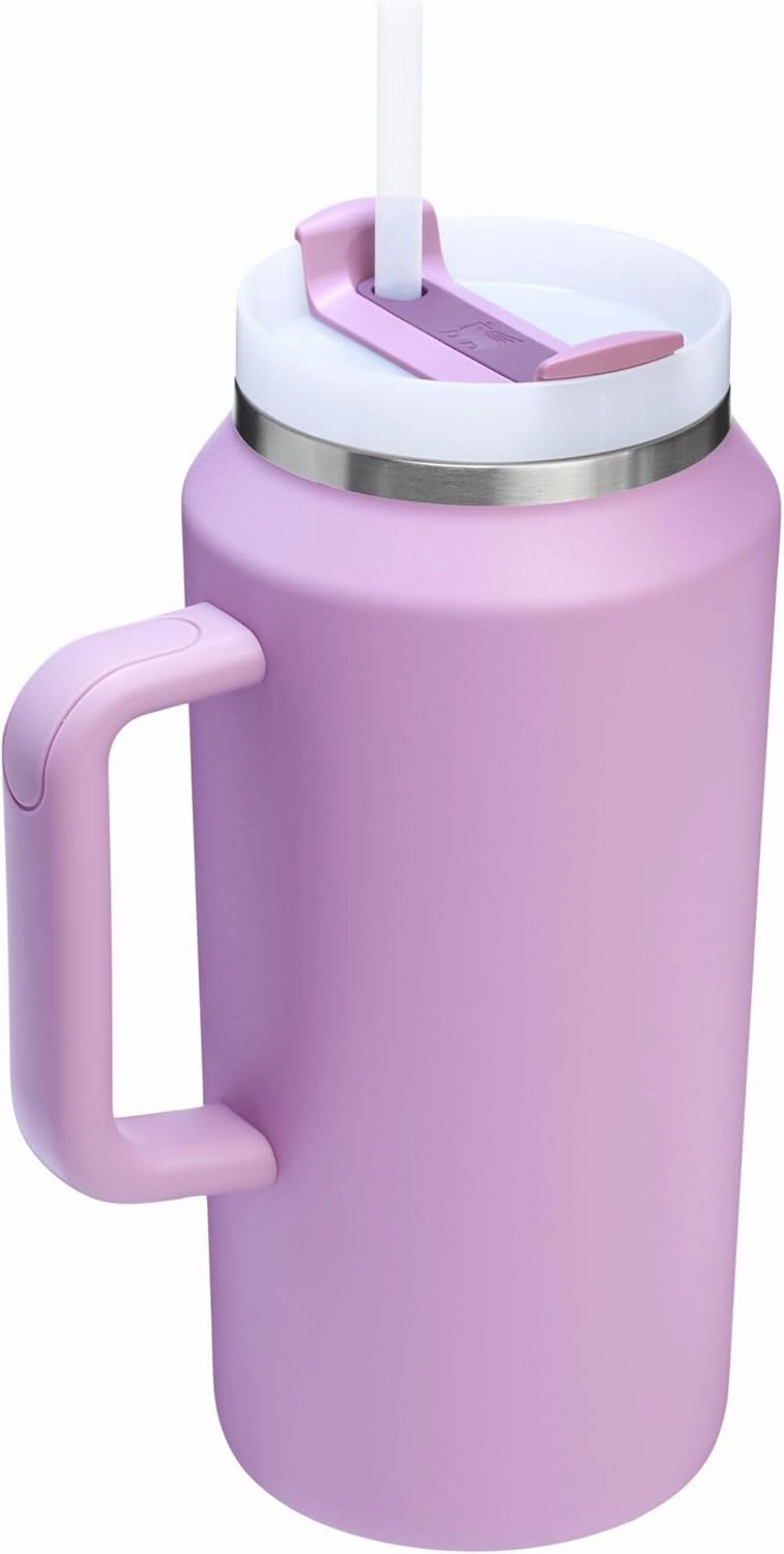 Stanley Quencher H2.0 Tumbler with Handle & Straw 64 oz | Flowstate 3-Position Lid | Large Capacity for Travel & Sports | Insulated Stainless Steel Cup | BPA-Free | Lilac