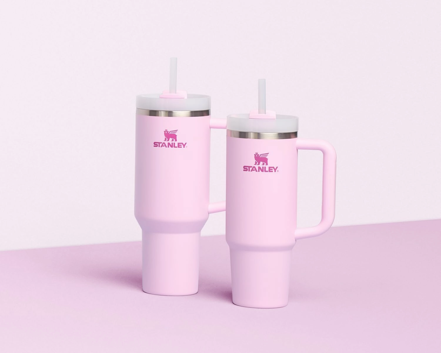 Stanley Quencher H2.0 Tumbler with Handle and Straw 30 oz | Flowstate 3-Position Lid | Cup Holder Compatible for Travel | Insulated Stainless Steel Cup | BPA-Free | Cherry Blossom