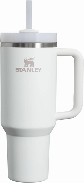 Stanley Quencher H2.0 Tumbler with Handle and Straw 40 oz | Flowstate 3-Position Lid | Cup Holder Compatible for Travel | Insulated Stainless Steel Cup | BPA-Free | Frost