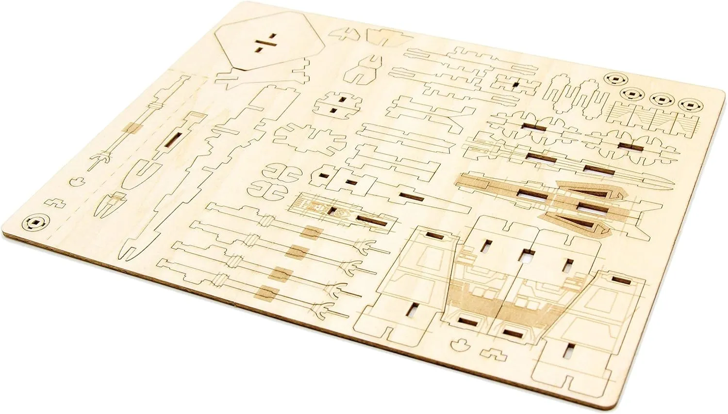 Star Wars X-Wing 3D Wood Puzzle & Model Figure Kit (73 Pcs) - Build & Paint Your Own 3-D Movie Replica Toy, No Glue Required - Officially Licensed - Gift for Kids, Teens, Adults, Father's Day