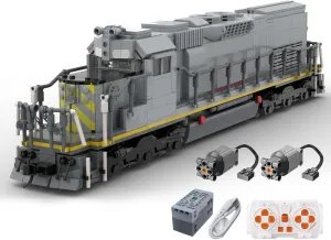 Steam Train Building Kit, Pacific SD40T-2 Train Bricks Model, Creative MOC Building Blocks for Teens Adults (1911PCS/Dynamic Version)