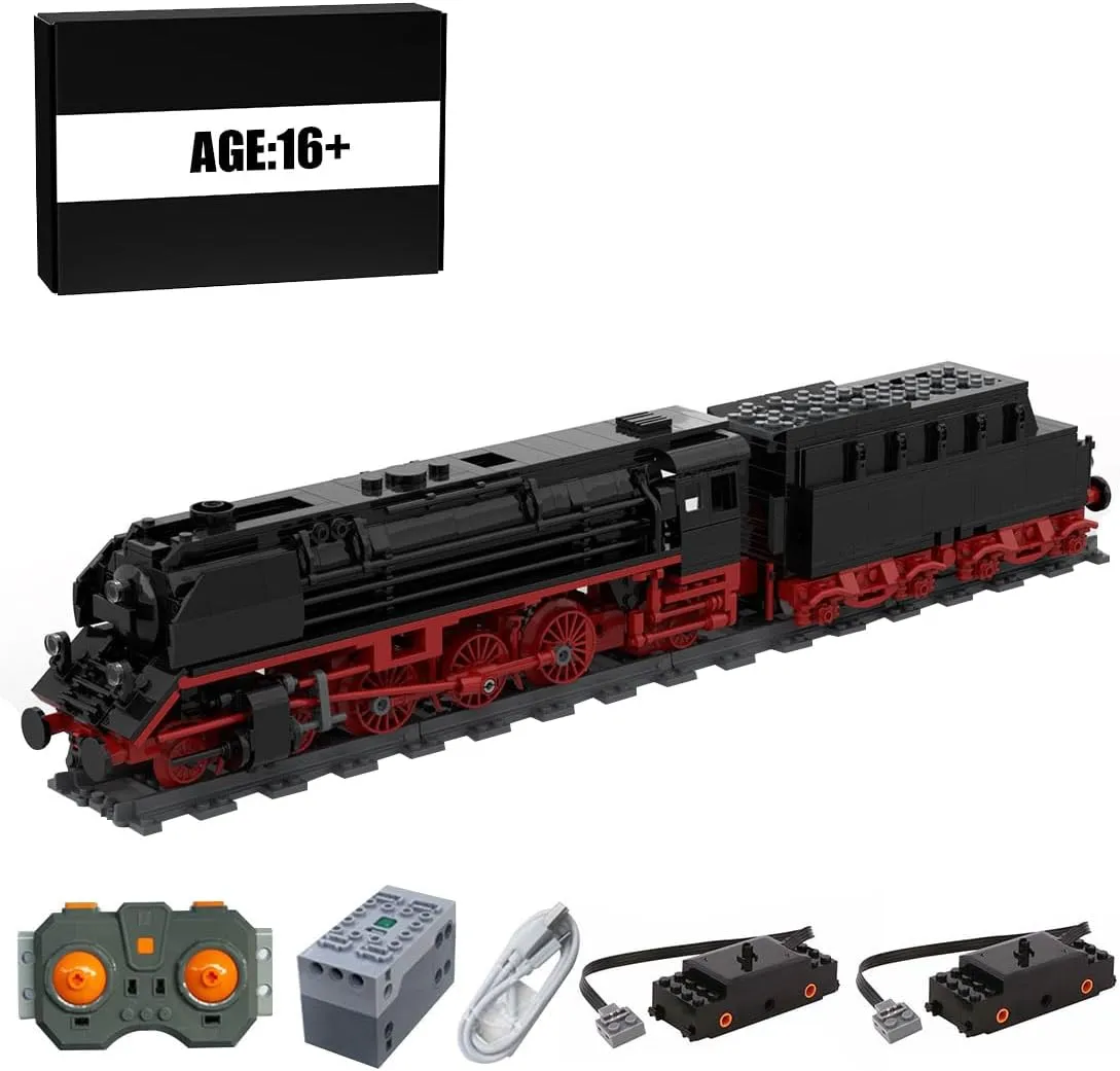 Steam Train Building Sets, 1102Pcs Baureihe 01.5. RC Vapor Train Style Innovative Assembly Building Block MOC Toy